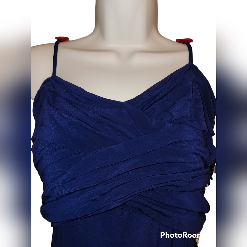 NWT J. Taylor Blue Long Formal Dress Size 4 - Picture 2 of 6